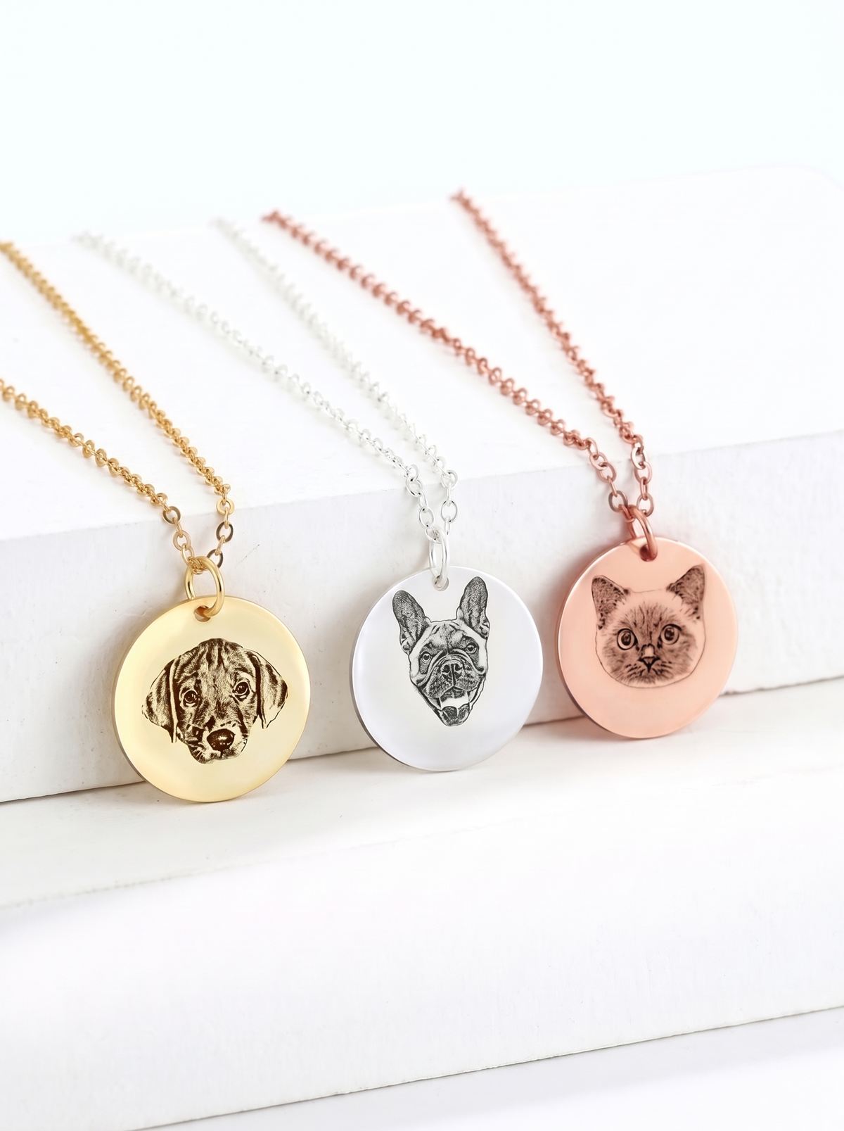 Cordelia Pet Portrait Necklace