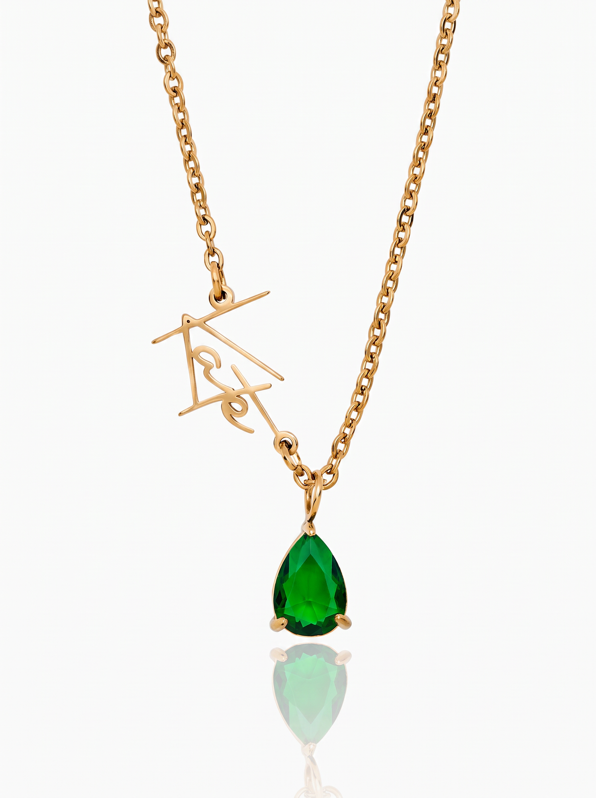Camille Birthstone Name Necklace