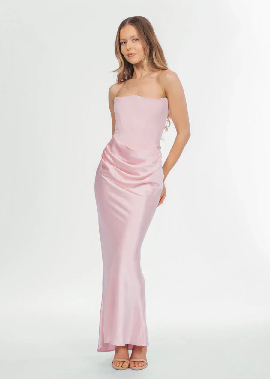 Roserina Strapless Corset Evening Maxi Dress