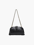 Eudocia Women's Woven Vegan Leather Clutch Bag, Evening Chain Bag