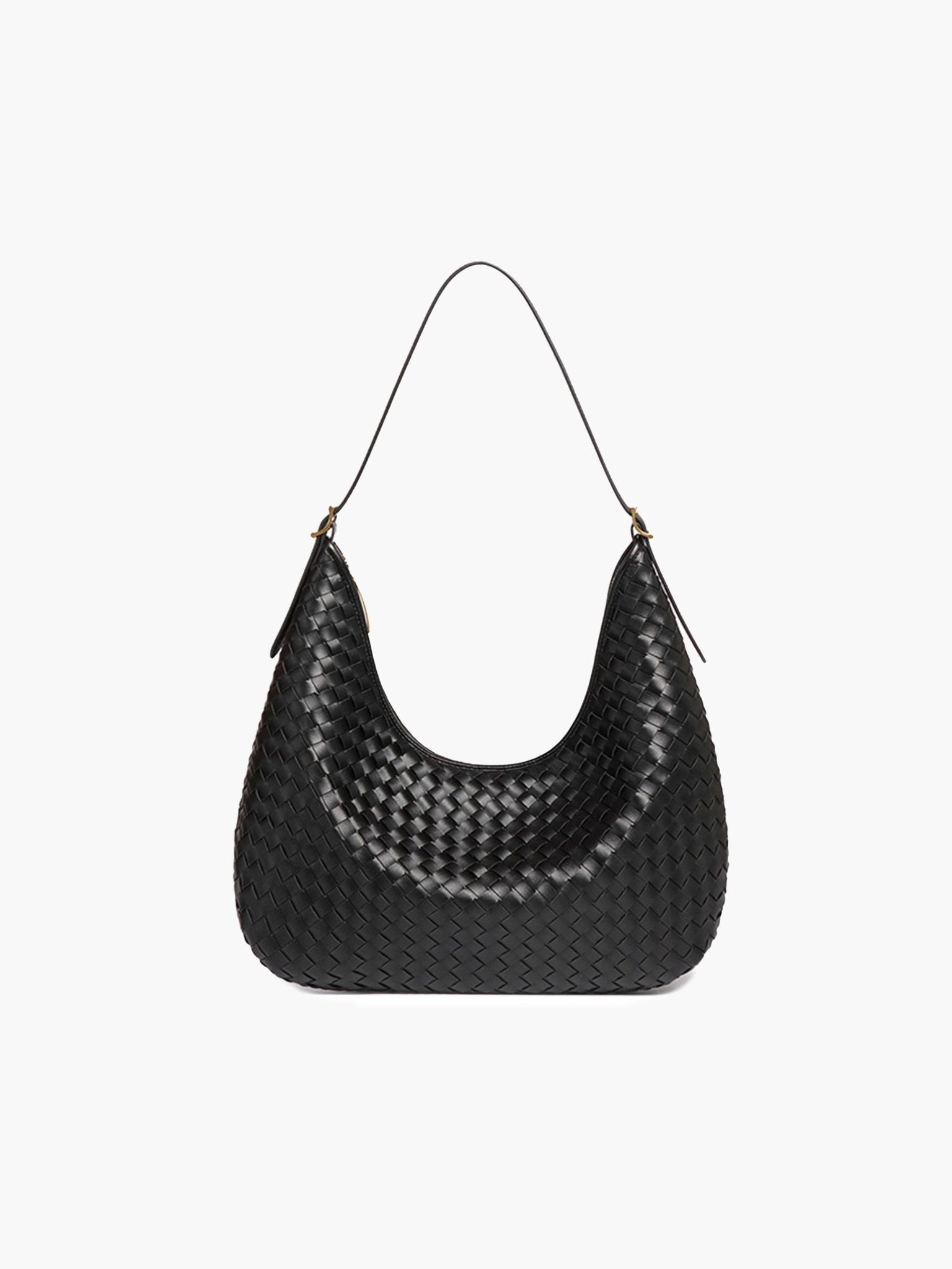 Una Women's Woven Leather Tote Bag, Large Work Bag
