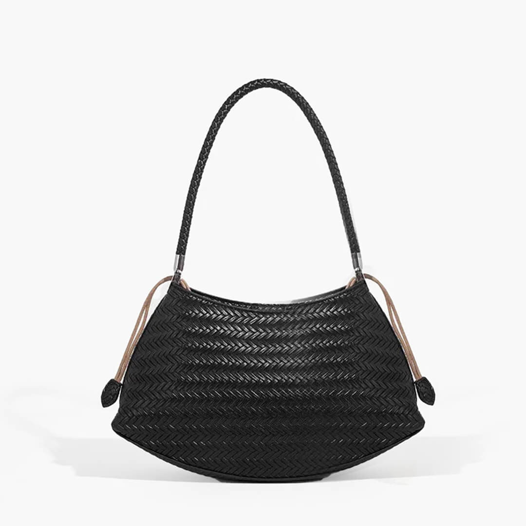 Sioned Women's Boho Woven Shoulder Bag, Natural Fibre Hobo Bag