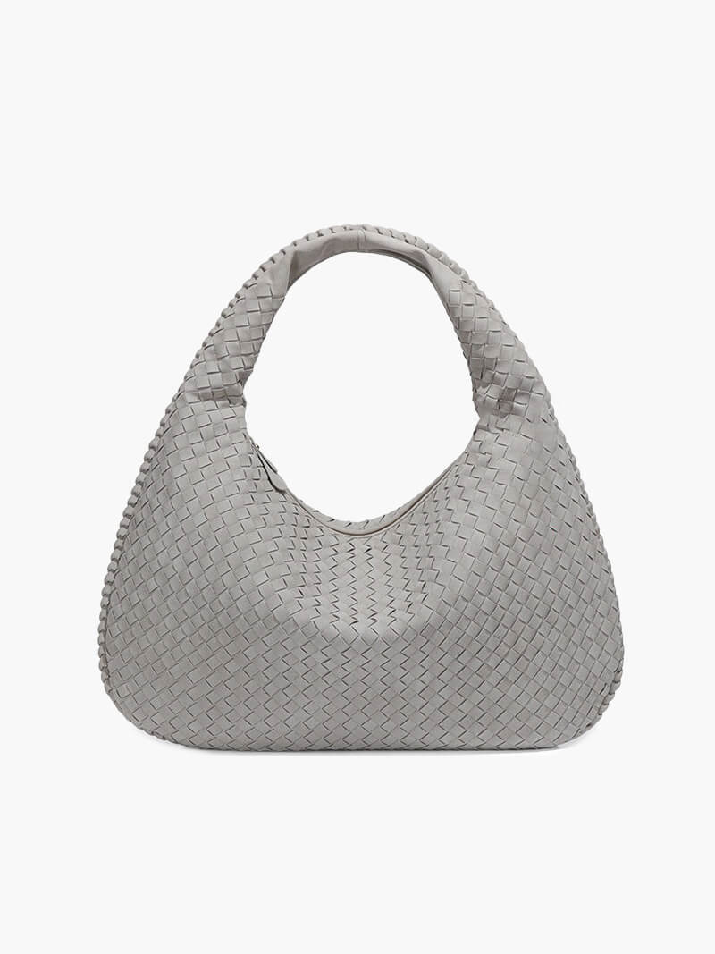 Florrie Women's Woven Faux Suede Hobo Bag, Oversized Shoulder Bag
