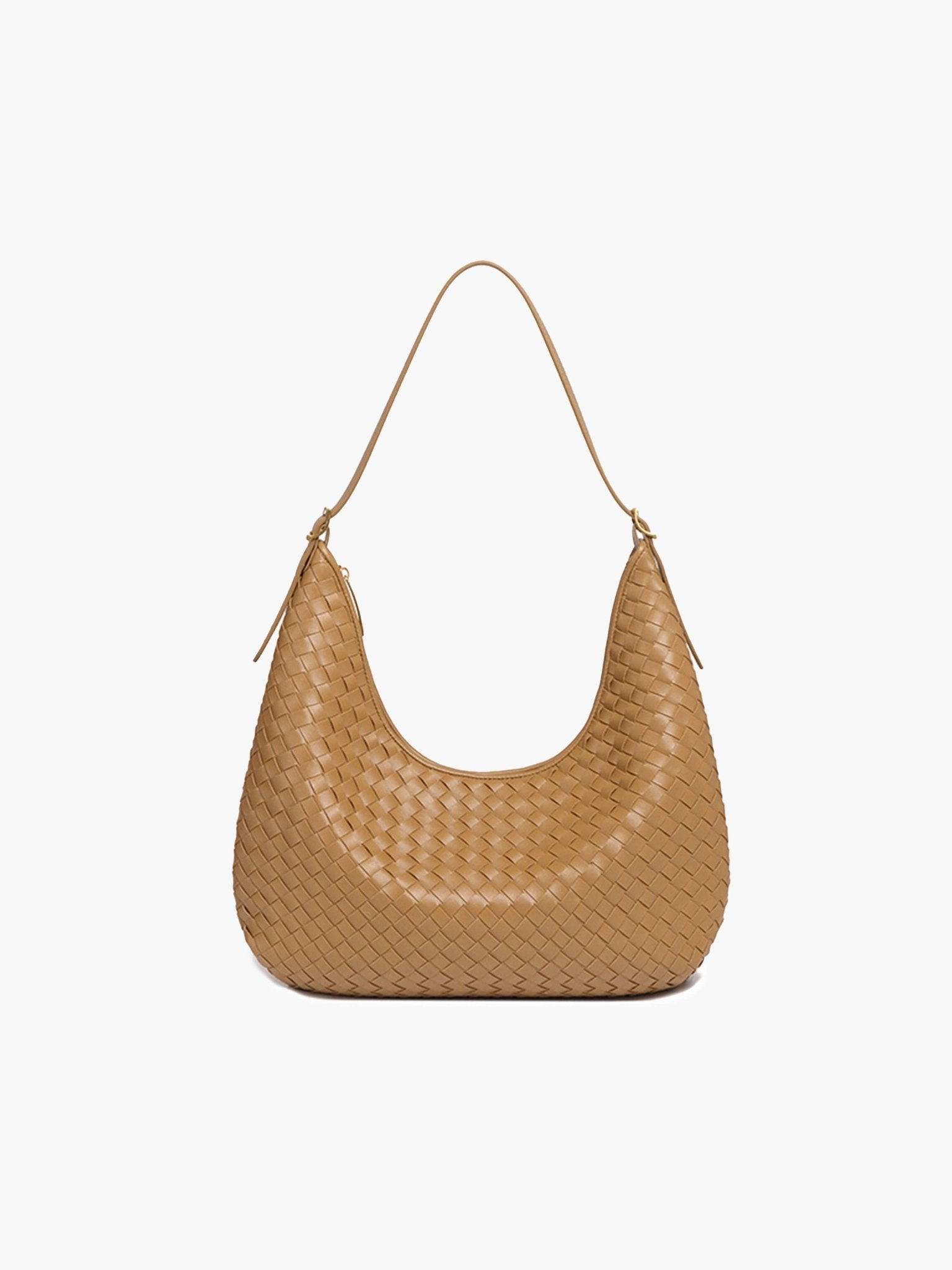 Una Women's Woven Leather Tote Bag, Large Work Bag