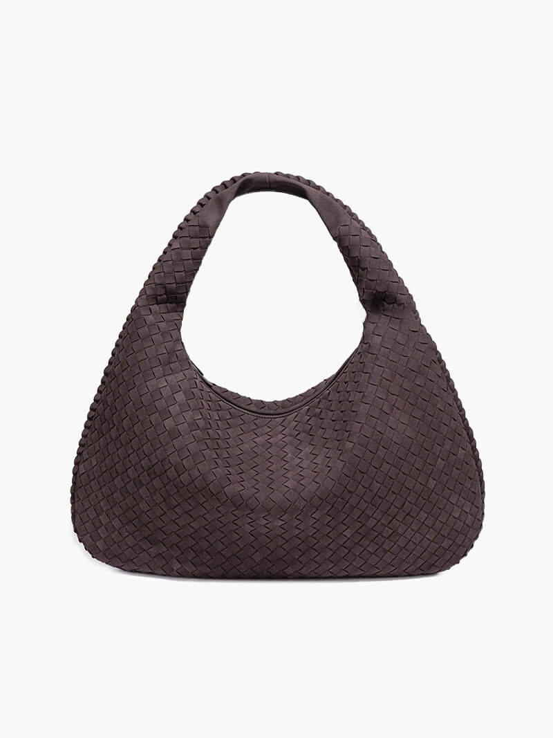 Florrie Women's Woven Faux Suede Hobo Bag, Oversized Shoulder Bag