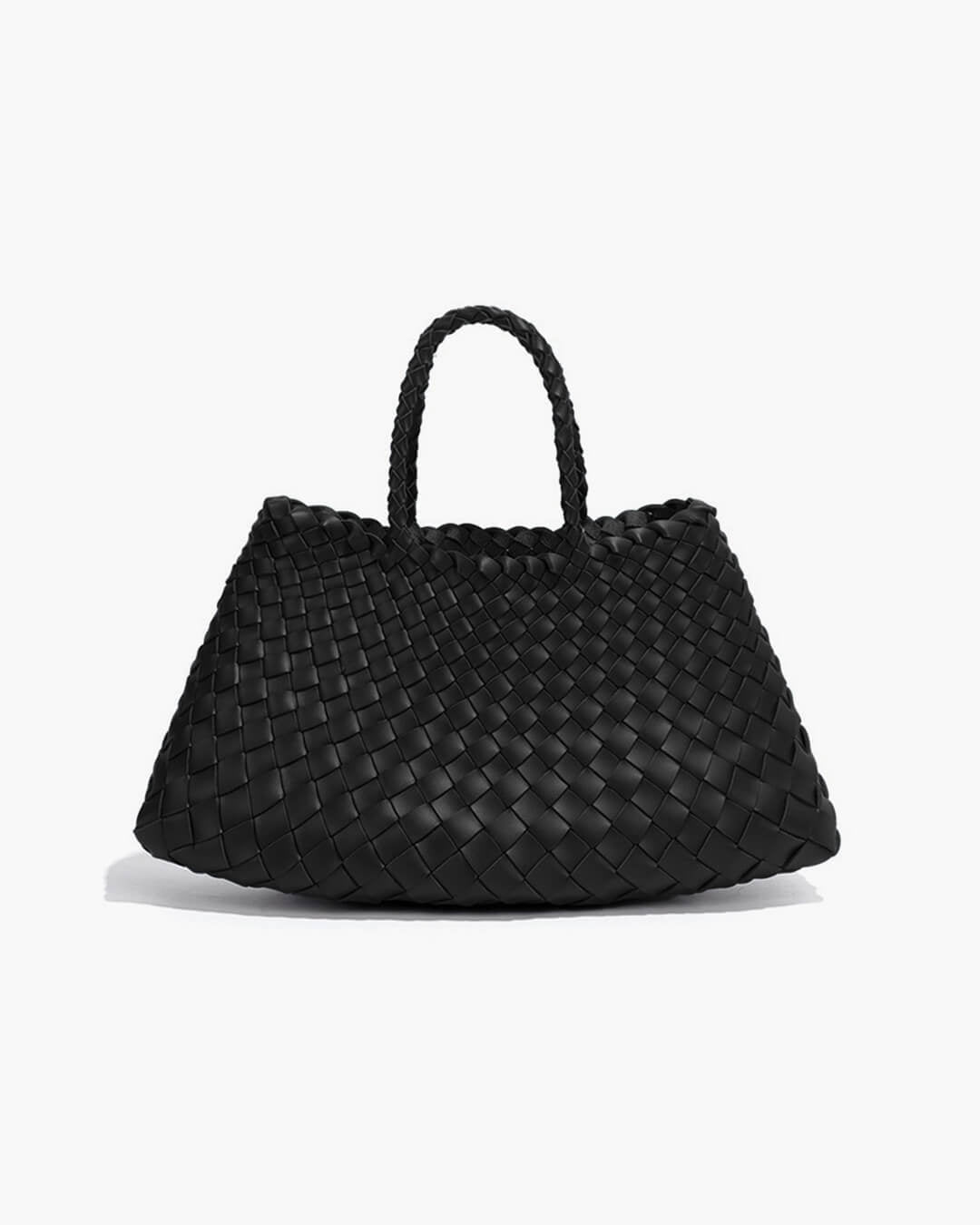 Rosalind Women's Woven Vegan Leather Crescent Bag, Large Shoulder Bag