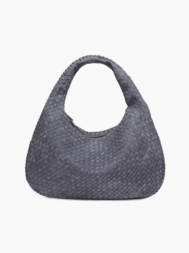 Florrie Women's Woven Faux Suede Hobo Bag, Oversized Shoulder Bag