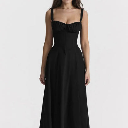 Nyra Corset Lace Up Midi Sundress