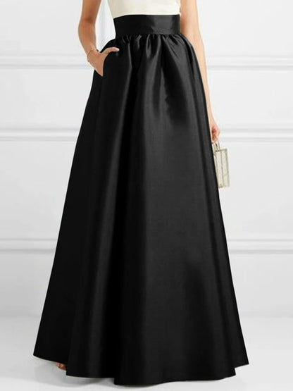 Zola Satin A Line Maxi Skirt