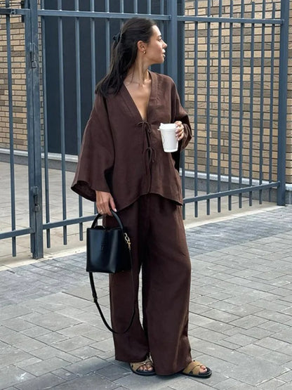 Jessamine Relaxed Linen Lounge Co-Ord Set