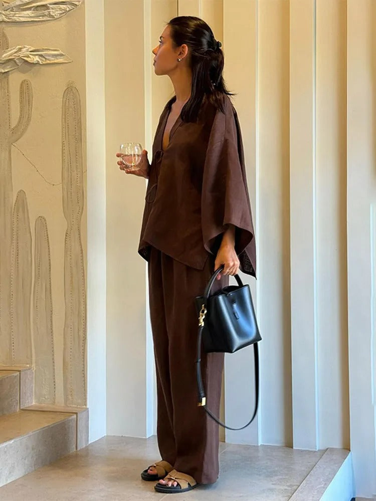Jessamine Relaxed Linen Lounge Co-Ord Set