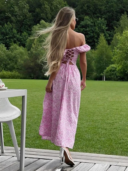 Elowen Floral Slip Wedding Guest Maxi Dress