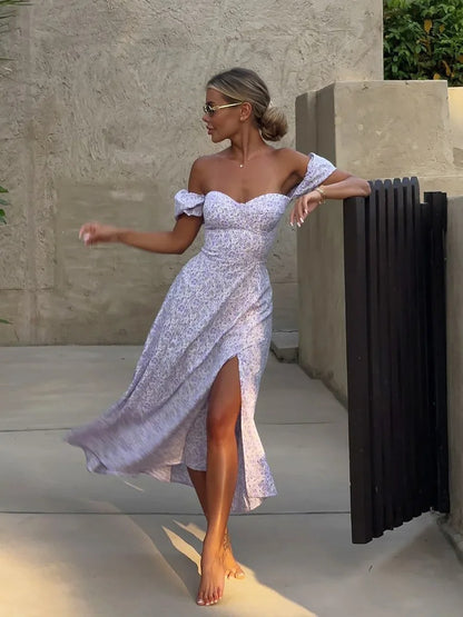 Elowen Floral Slip Wedding Guest Maxi Dress