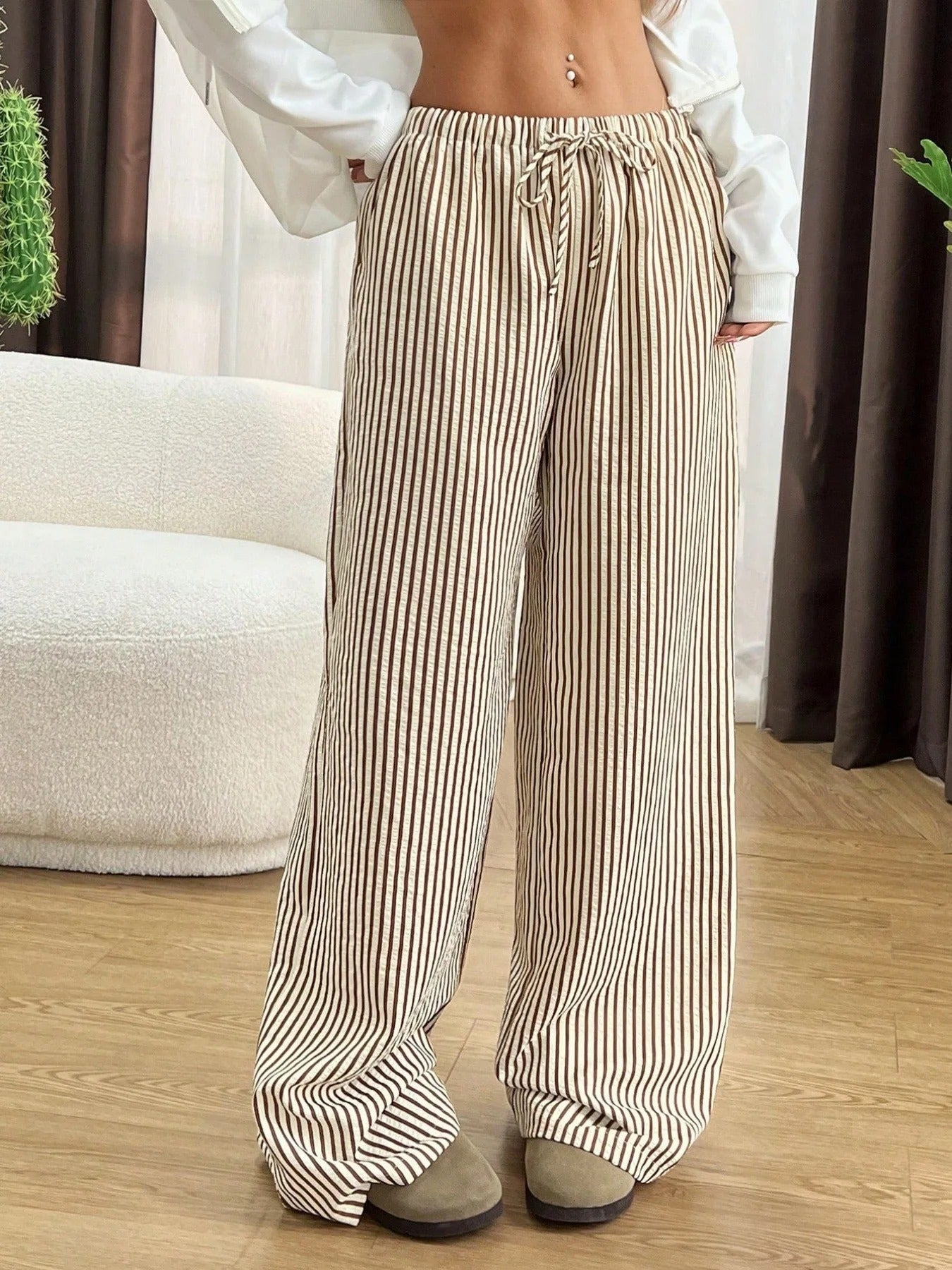 Harper Striped Wide Leg Women’s Pants