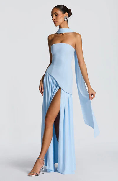 Bianca Corset Scarf Maxi Dress