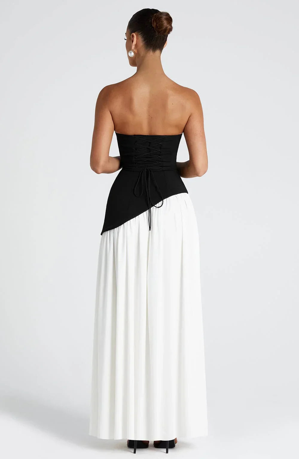 Bianca Corset Scarf Maxi Dress